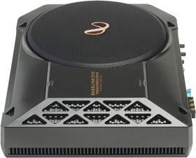 Infinity BassLink SM2 closeup of the 8 inch woofer delivering tight, low-end response.