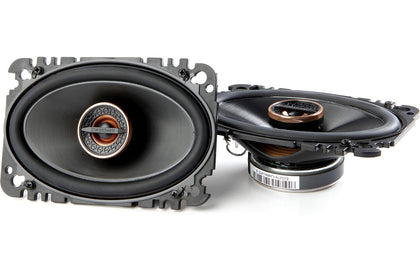 Infinity REF-6422cfx front profile showing full grill and cone, improves car audio clarity