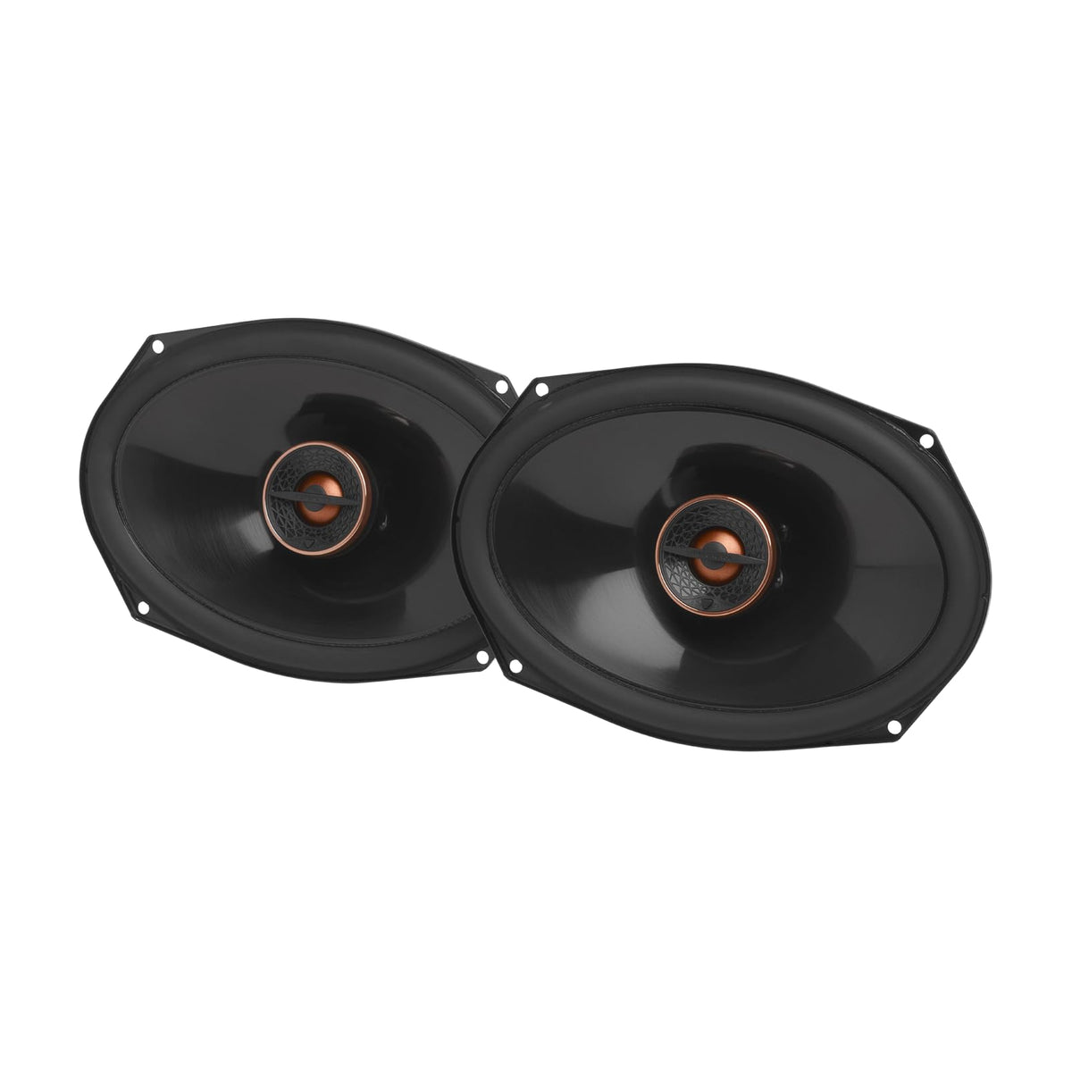 Infinity REF697F tweeter close-up highlighting smooth highs for long listening sessions
