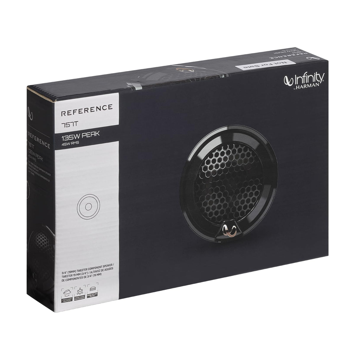 Infinity REF757T packaging and label showing product ID for easy installation benefit