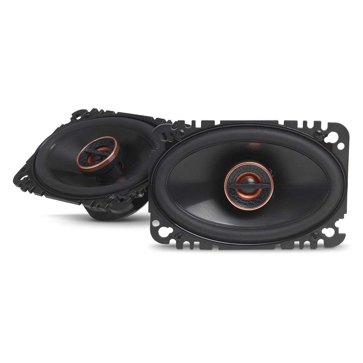 Infinity Reference 6432CFX 4x6 coaxial speaker close up showing smooth highs.