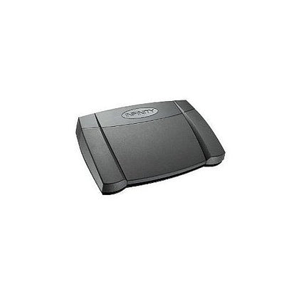 Infinity VEC USB foot pedal Play control supports hands-free dictation and efficient transcription.