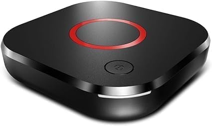 Infomir Mag 544W3 remote control enhances comfortable living room use.