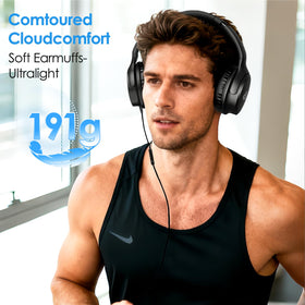 INFURTURE headphones for remote work with comfortable fit during calls.