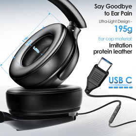 INFURTURE close-up of memory-protein ear cushion showcasing soft padding for comfort
