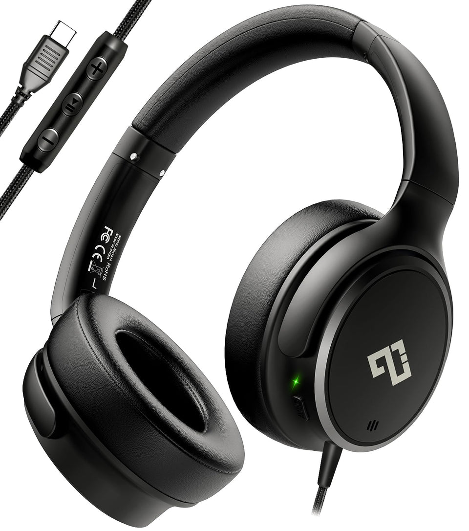INFURTURE front view showing sleek headset and compact profile, comfortable listening benefit