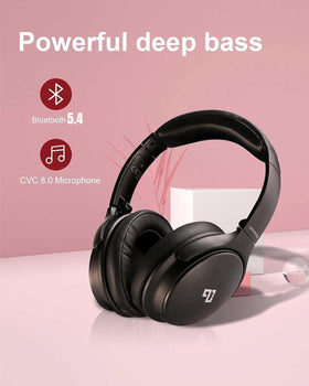 INFURTURE headphones control buttons and ports showing easy on-device operation