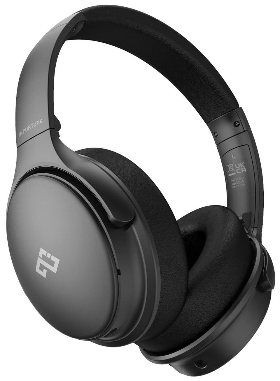 INFURTURE front view of headphones showing sleek design and Hi-Res benefit