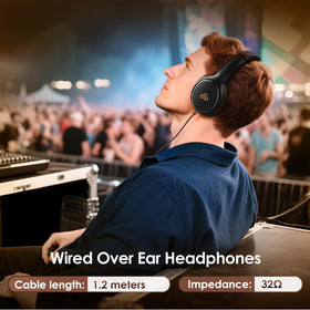 INFURTURE headphones in travel scene showing noise reduction while commuting benefit