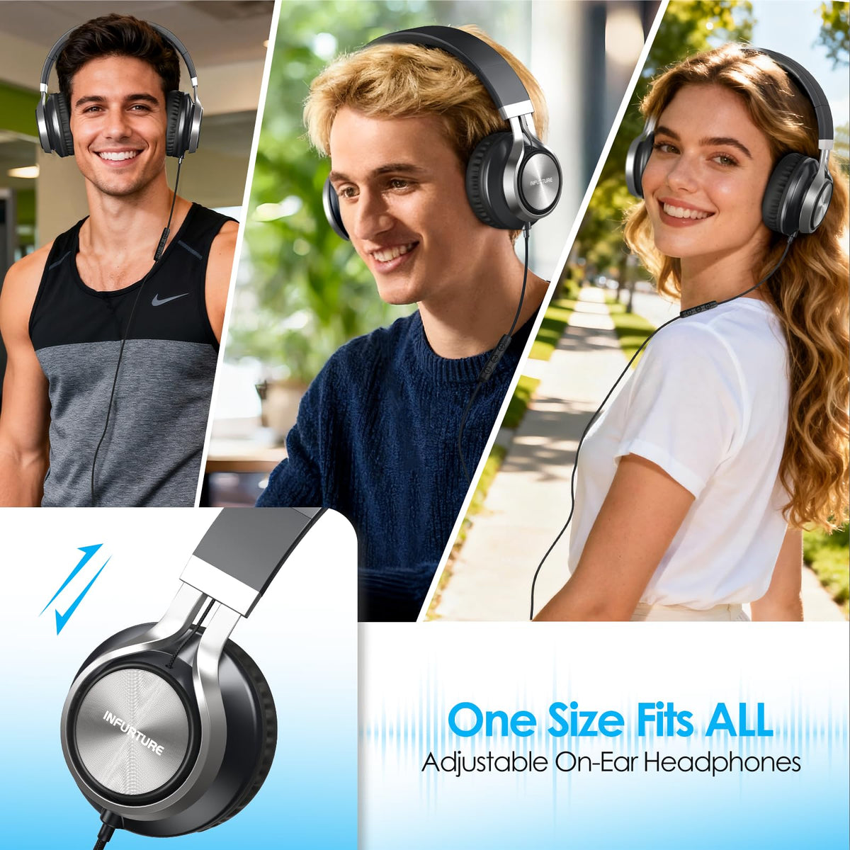 INFURTURE USB-C headphones microphone capturing clear voice during calls
