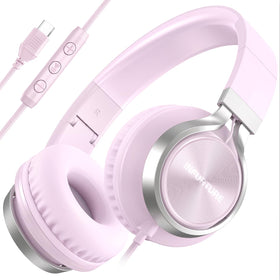 INFURTURE USB-C headphones with noise isolation for focused listening.