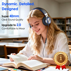 INFURTURE USB-C headphones in foldable design for compact travel