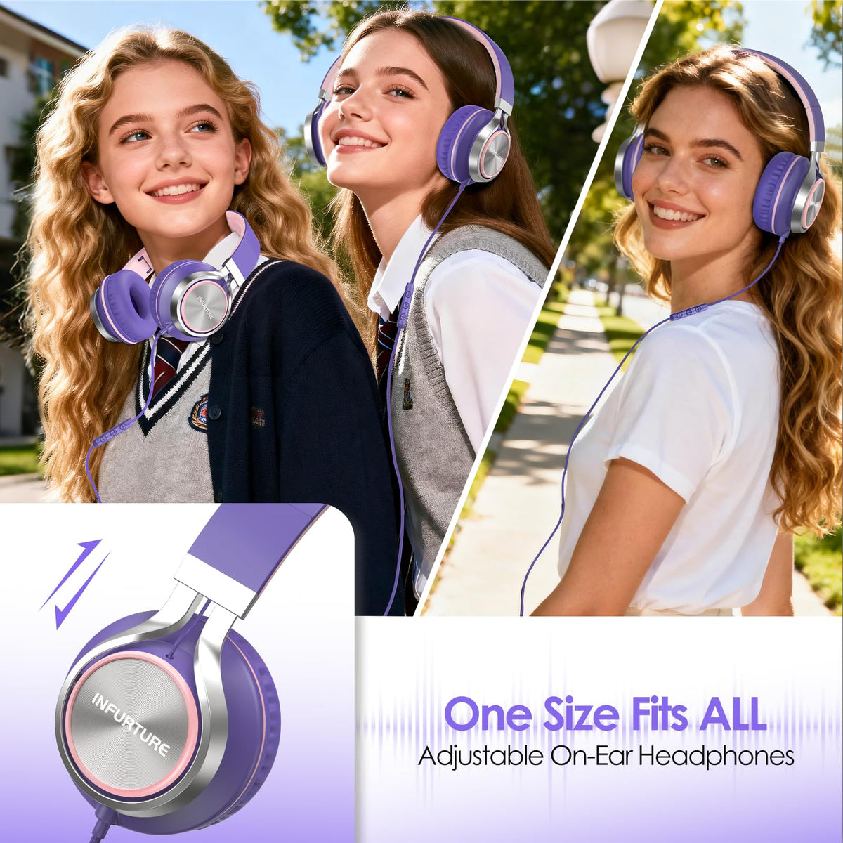 INFURTURE USB-C headphones boxed ready for gifting and sharing
