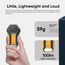 INGA built-in mic enables hands-free calls during work or cycling