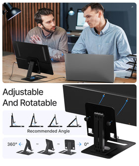 Ingnok back panel with VESA holes for secure wall or arm mounting