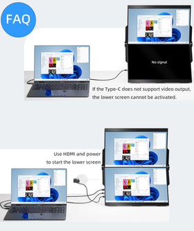 Ingnok dual-monitor easy-setup-guide shows a quick start video guide for setup.