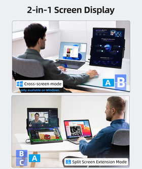 Ingnok dual-monitor ergonomic-design suggests comfortable viewing angles at long work sessions.