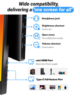 Ingnok office-friendly portable screen expands workspace for multitasking.
