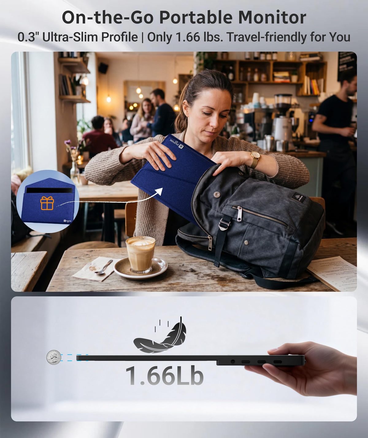 Ingnok adjustable stand enables ergonomic viewing angles during work or play