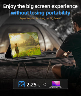 Ingnok monitor with VESA mounting supports wall or desk setups.