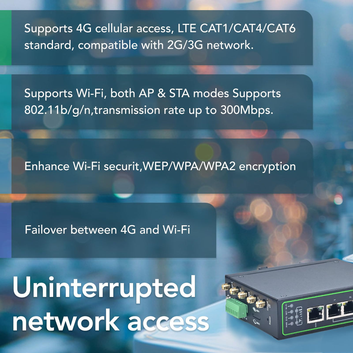 InHandgo IR315 secure VPN options for safe remote access.