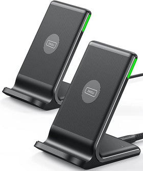INIU front view charging stand showing neat design and fast-charge benefit
