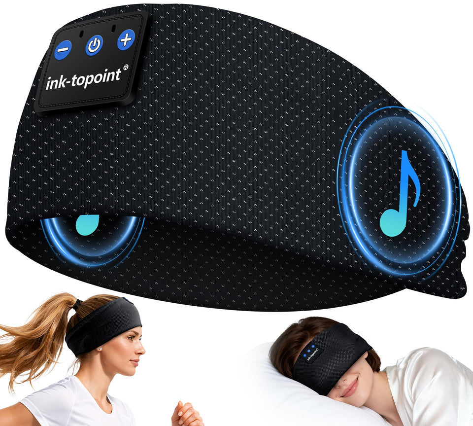 Ink-Topoint sleep headband headphones for all-night listening and comfort.
