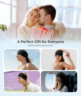 Ink-Topoint ultra-thin speakers in a flexible headband for music.