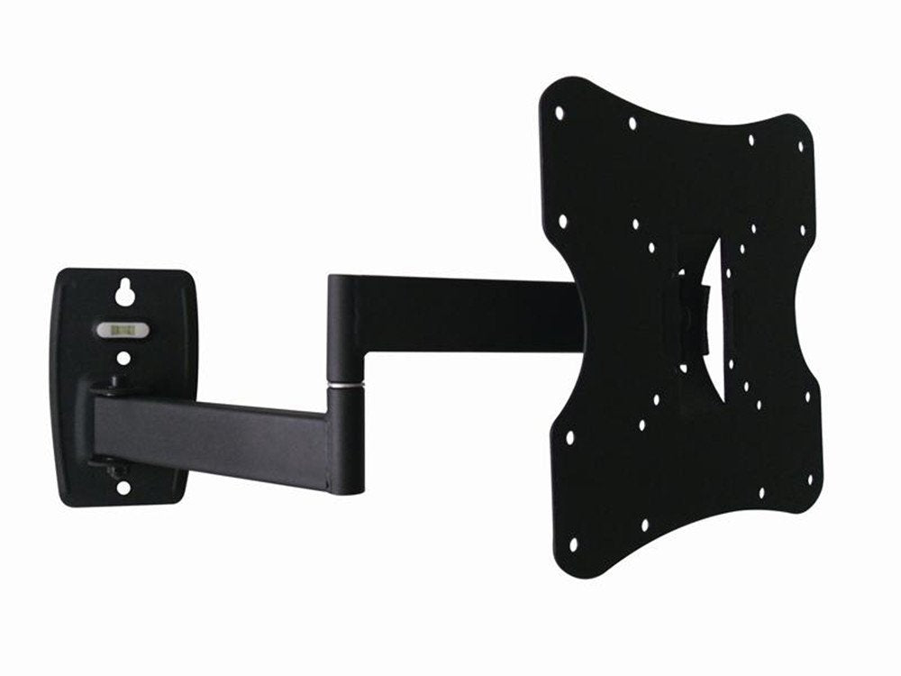 INLAND ProHT articulating mount in use provides secure, space-saving TV mounting