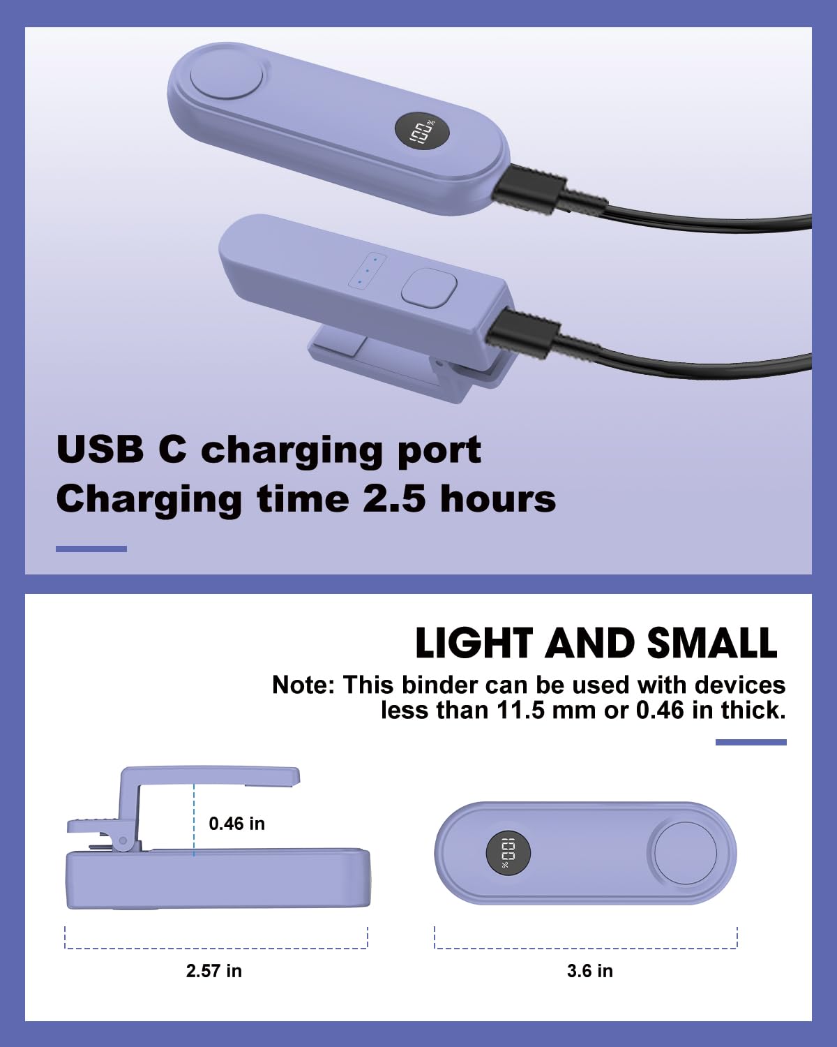 Inncarvs remote held in hand shows compact clip-on design