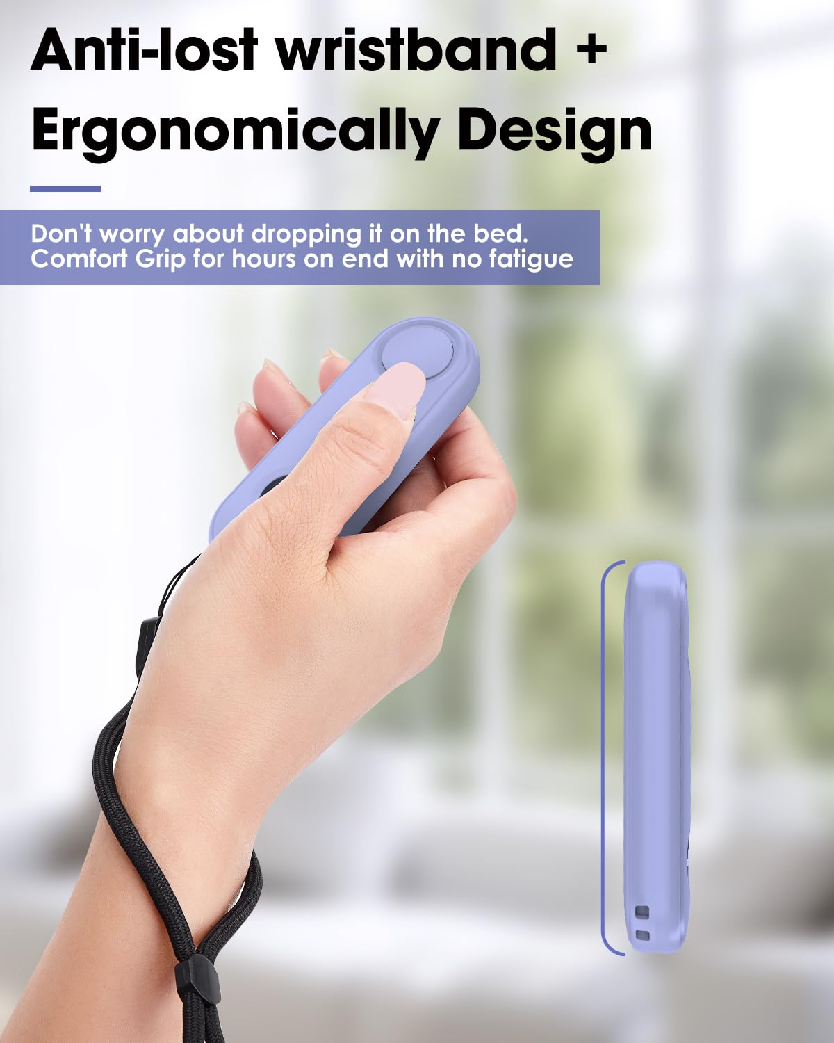 Inncarvs light purple color adds a stylish reading accessory