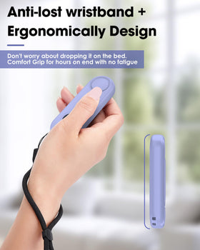 Inncarvs light purple color adds a stylish reading accessory