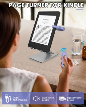 Inncarvs page turner compatible with tablets for hands-free reading