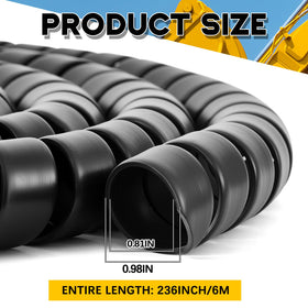 Innconee close-up of spiral texture highlighting durable PP material and abrasion protection