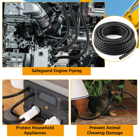 Innconee spiral wrap is easy to cut to length and install for a custom fit.
