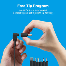 Innergie T18 universal tips set ready for quick compatibility.