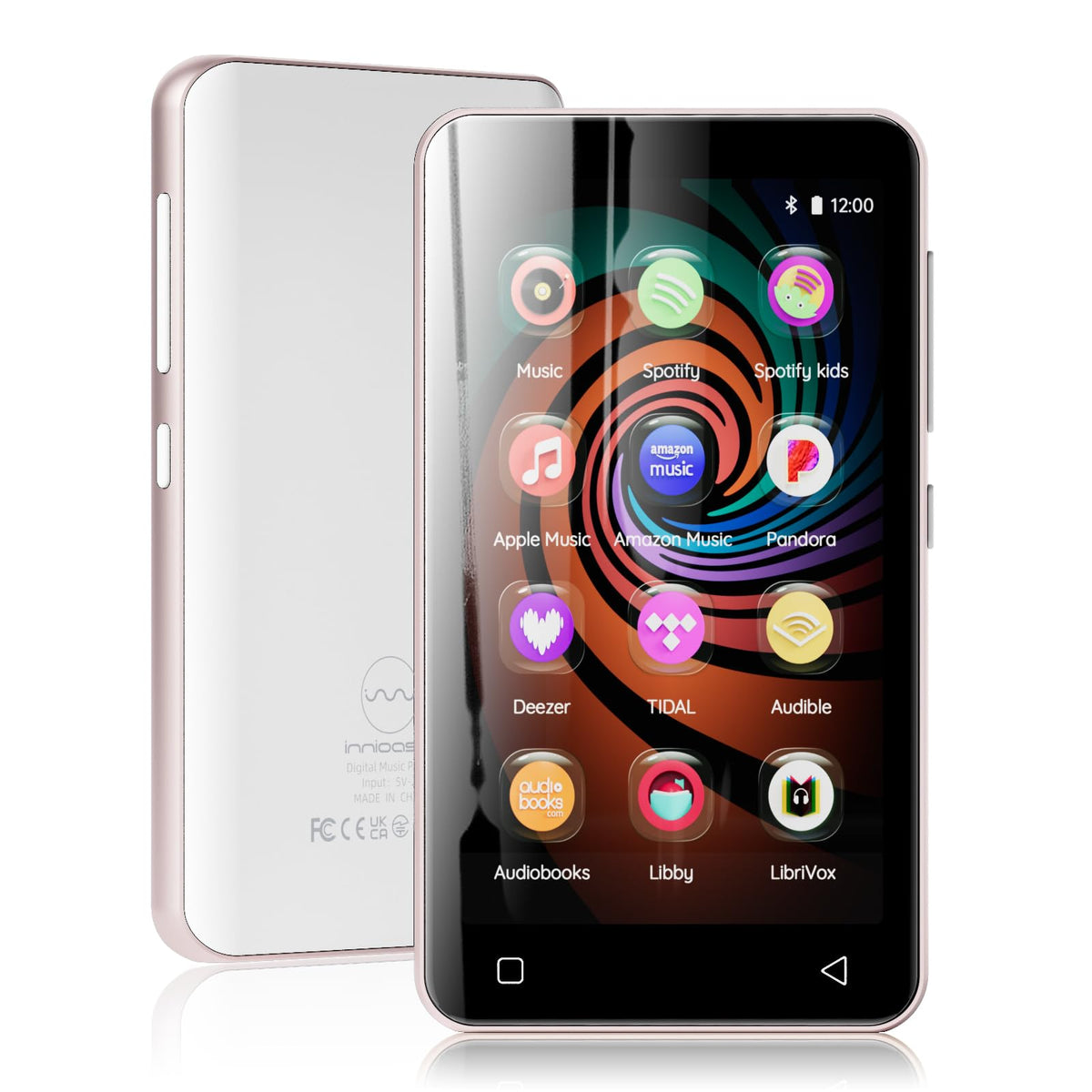 Innioasis 160GB MP3 player with Bluetooth and WiFi for online listening
