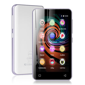 innioasis 160GB MP3 Player front view with 4-inch touchscreen for kid-friendly music.