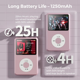 innioasis 64gb mp3 player 720p video support for on-the-go entertainment.