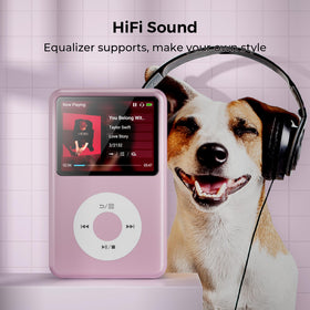 innioasis 64gb mp3 player long battery life for extended playback.