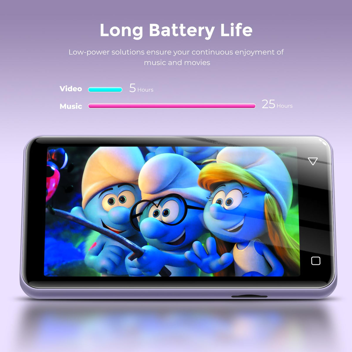 innioasis 1500mAh battery for hours of music playback.