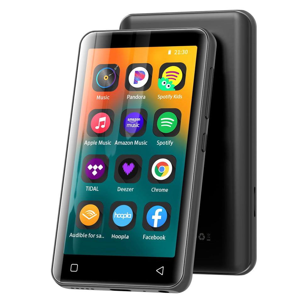 innioasis MP3 Player with 4-inch full touch screen for easy navigation and vivid controls