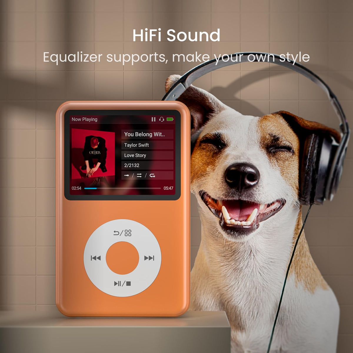 Innioasis mp3 player Bluetooth icon for wireless listening option