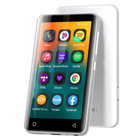 innioasis MP3 Player with Bluetooth and WiFi 80GB, 4-inch display for seamless wireless listening.