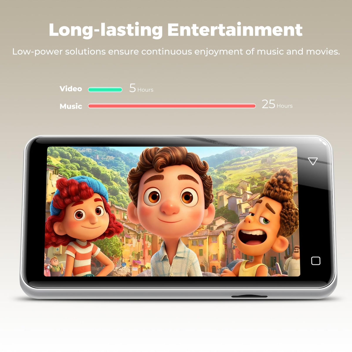 innioasis MP3 Player safe kid mode with no app store.