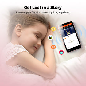 Innioasis pink body design for kid friendly portable entertainment