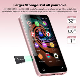 innioasis sd card slot pink side for expanded storage up to 1TB.