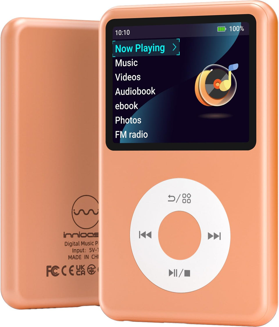 Innioasis Y1 orange front view for portable music on the go