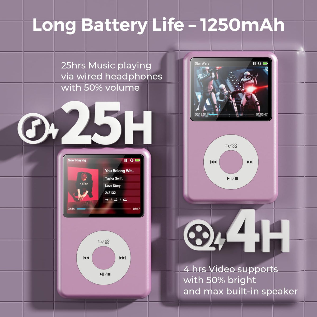 innioasis Y1 supports MP3, OGG, AAC formats for versatile playback