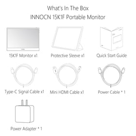INNOCN protective case included with the OLED monitor for protection.